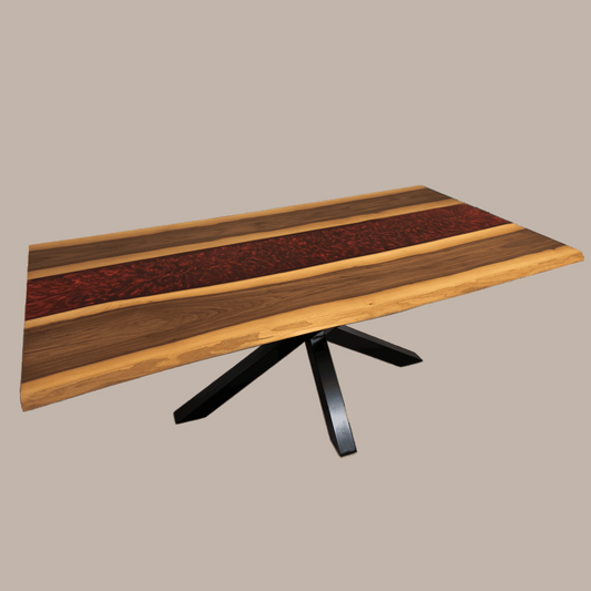 Roter Epoxid Tisch